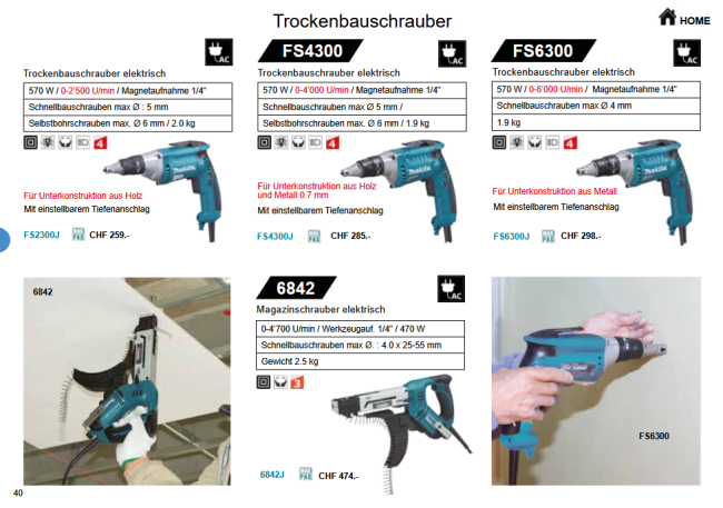 Preview: 07. Makita Trockenbauschrauber